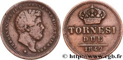 ITALY - KINGDOM OF TWO SICILIES 2 Tornesi Ferdinand II 1842 Naples