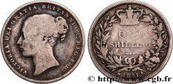ROYAUME-UNI 1 Shilling Victoria tête jeune 1851 