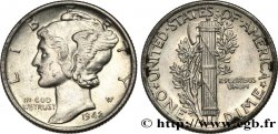 ÉTATS-UNIS D&nbsp;AMÉRIQUE 1 Dime Mercury 1942 Philadelphie