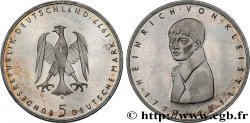 DEUTSCHLAND 5 Mark Heinrich von Kleist Proof 1977 Karlsruhe