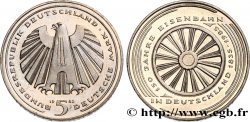 ALLEMAGNE 5 Mark Proof 150e anniversaire des chemins de fer allemands 1985 Karlsruhe
