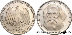 ALLEMAGNE 5 Mark Proof Karl Marx 1983 Hambourg SPL 