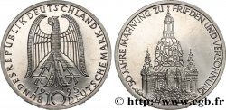 ALLEMAGNE 10 Mark Proof 50e anniversaire du bombardement de Dresde 1995 Hambourg