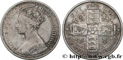 VEREINIGTEN KÖNIGREICH 1 Florin Victoria couronnée style gothique 1878 Londres