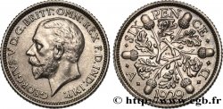 ROYAUME-UNI 6 Pence Georges 1929 