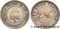 COLOMBIA 2 1/2 Centavos bonnet phrygien 1881 Heaton