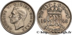 ROYAUME-UNI 6 Pence Georges VI 1948 