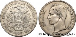 VENEZUELA 5 Bolivares Simon Bolivar 1935 Philadelphie