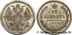 RUSSIE 20 Kopecks aigle bicéphale 1889 Saint-Petersbourg