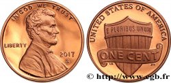 UNITED STATES OF AMERICA 1 Cent Proof Lincoln 2017 San Francisco