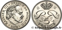 MONACO 5 Francs Rainier III 1974 Paris