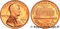 UNITED STATES OF AMERICA 1 Cent Proof Lincoln 2008 San Francisco