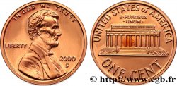 UNITED STATES OF AMERICA 1 Cent Proof Lincoln 2000 San Francisco
