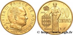 MONACO 20 Centimes Rainier III 1977 Paris