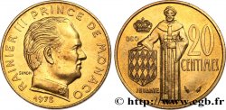 MONACO 20 Centimes Rainier III 1978 Paris