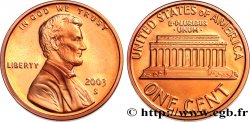 UNITED STATES OF AMERICA 1 Cent Proof Lincoln 2003 San Francisco