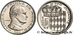 MONACO 1/2 Franc Rainier III 1982 Paris fST 