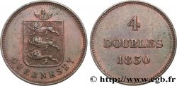 GUERNESEY 4 Doubles 1830  TTB 