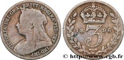 VEREINIGTEN KÖNIGREICH 3 Pence Victoria “Old Head” 1896 