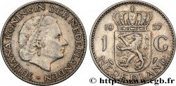 NIEDERLANDE 1 Gulden Juliana 1957 