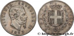 ITALIEN 5 Lire Victor Emmanuel II 1877 Rome