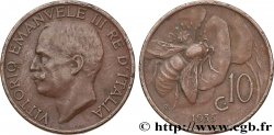 ITALIEN 10 Centesimi Victor Emmanuel III 1935 Rome
