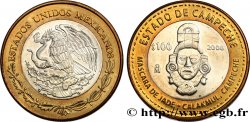 MÉXICO 100 Pesos État de Campeche : masque maya 2006 Mexico SC 