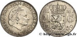 NETHERLANDS 2 1/2 Gulden Juliana 1966 Utrecht