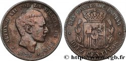 ESPAGNE 10 Centimos Alphonse XII 1879 Oeschger Mesdach & CO