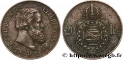 BRAZIL 20 Réis Pierre II 1869 