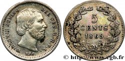 NIEDERLANDE 5 Cents William III 1869 Utrecht