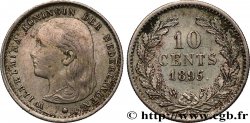 NIEDERLANDE 10 Cents Wilhelmine 1895 Utrecht