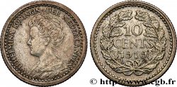 NIEDERLANDE 10 Cents Reine Wilhelmine 1919 Utrecht