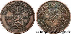 NIEDERLÄNDISCH-INDIEN 2 1/2 Cents avec contremarque 1857 Utrecht