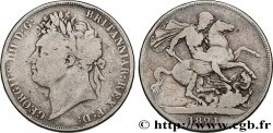 ROYAUME-UNI 1 Crown Georges IIII 1821  TB 