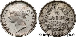 BRITISCH-INDIEN 1/4 Roupie East India Company Victoria 1840 