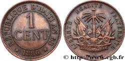 HAITI 1 Centime emblème 1886 Paris
