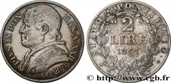 VATICAN ET ÉTATS PONTIFICAUX 2 Lire Pie IX an XXII 1867 Rome
