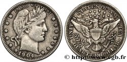 UNITED STATES OF AMERICA 1/4 Dollar Barber 1904 New Orleans - O