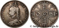 ROYAUME-UNI 1 Florin Victoria buste du jubilé 1887  TB/SPL 