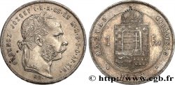 HONGRIE 1 Forint François-Joseph tête laurée 1879 Kremnitz SUP 