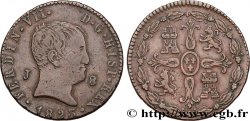 ESPAGNE 8 Maravedis Ferdinand VII (3e portrait) 1823 Jubia