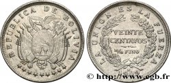 BOLIVIE 20 Centavos 1909 Heaton SUP 