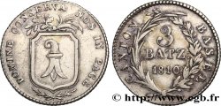 SWITZERLAND - CANTON OF BASEL 3 Batzen 1810 Bâle