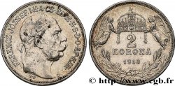 HONGRIE 2 Korona François-Joseph Ier 1913  TTB/TTB+ 
