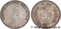 SWITZERLAND 5 Francs berger 1923 Berne VF 