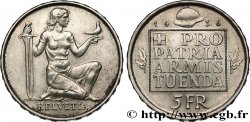 SUISSE 5 Francs fond pour l’armement 1936 Berne