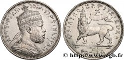 ÄTHIOPEN 1/4 Birr roi Menelik II EE1887 1895 Paris