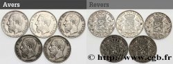 SILVER INVESTMENT Lot de 5 monnaies de 5 Francs Léopold II 1867-1876 