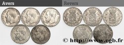 SILVER INVESTMENT Lot de 5 monnaies de 5 Francs Léopold II 1867-1876 